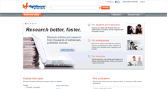 Desktop Screenshot of highbeam.com